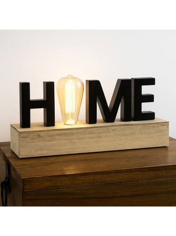 WellHome LED-Dekoleuchte in Beige/ Schwarz - (B)34 x (H)16 x (T)8 cm