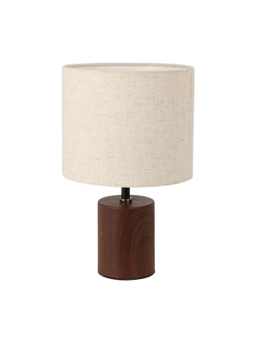 WellHome Lampa stołowa w kolorze beżowo-brązowym - wys. 29,5 x Ø 18 cm