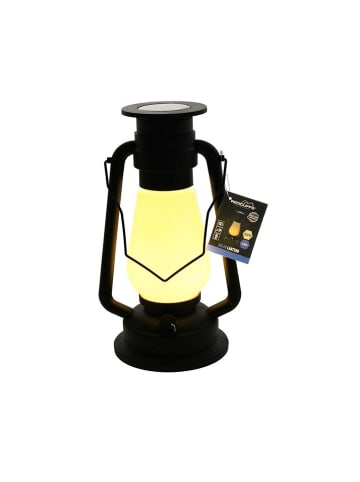 WellHome Lampa solarna LED w kolorze czarnym - 17 x 30 x 14 cm
