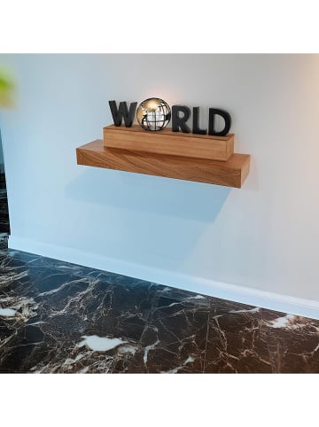 WellHome Lampa dekoracyjna LED w kolorze brązowo-czarnym - 38 x 15 x 8 cm