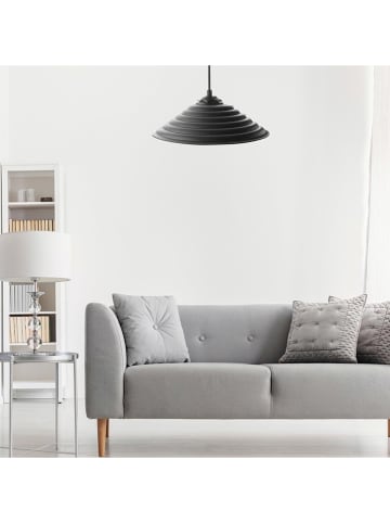 WellHome Hängeleuchte in Schwarz - (H)25 x  Ø 50 cm