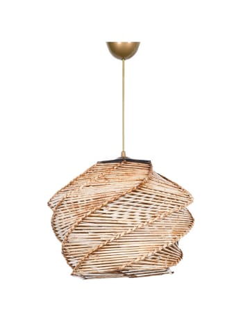 WellHome Lampa wisząca w kolorze beżowym - wys. 65 x Ø 32 cm