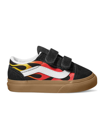 Vans Leder-Sneakers "Old Skool V" in Schwarz