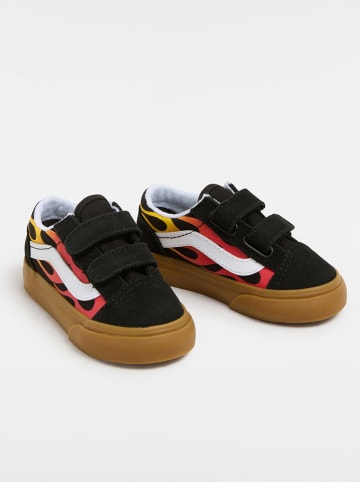 Vans Skórzane sneakersy "Old Skool V" w kolorze czarnym