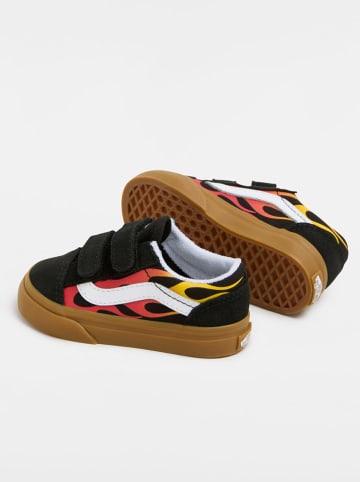 Vans Leder-Sneakers "Old Skool V" in Schwarz