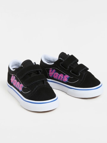 Vans Skórzane sneakersy "Old Skool V" w kolorze czarnym