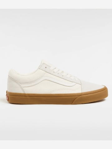 Vans Leder-Sneakers "Old Skool" in Beige
