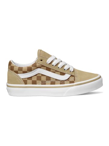 Vans Leder-Sneakers "Old Skool" in Beige