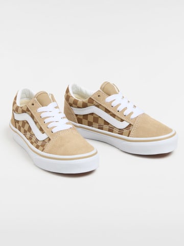 Vans Skórzane sneakersy "Old Skool" w kolorze beżowym