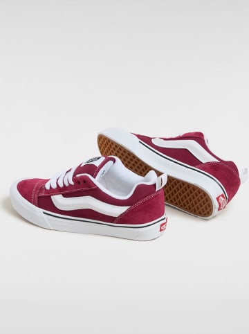 Vans Leder-Sneakers "Knu Skool" in Rot
