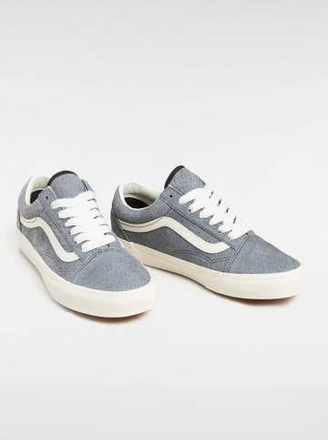 Vans Leder-Sneakers "Old Skool" in Grau