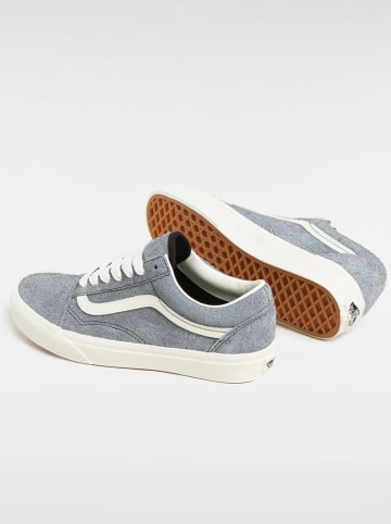 Vans Leder-Sneakers "Old Skool" in Grau