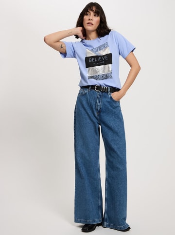Cross Jeans Shirt lichtblauw