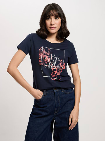 Cross Jeans Shirt donkerblauw