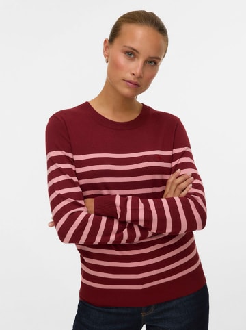 ONLY Pullover in Bordeaux/ Rosa