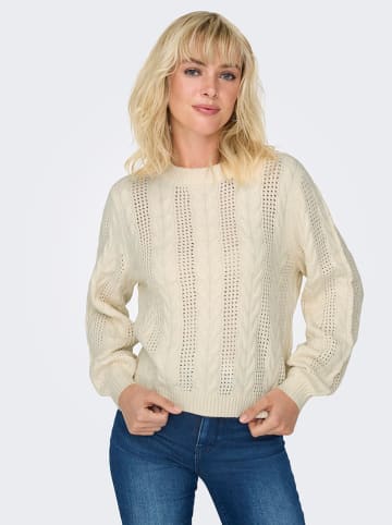 ONLY Sweter w kolorze kremowym