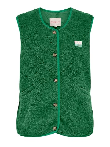 ONLY Teddybodywarmer groen