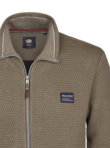 Petrol Industries Sweatjacke in Taupe