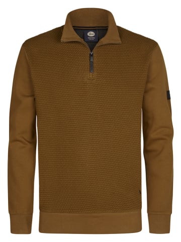 Petrol Sweatshirt cognackleurig