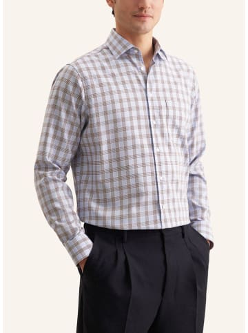 Seidensticker Koszula w kolorze błękitno-brązowym