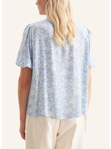 Seidensticker Bluse in Hellblau/ Weiß