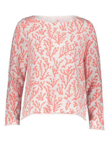 Juvia Sweatshirt in Weiß/ Orange