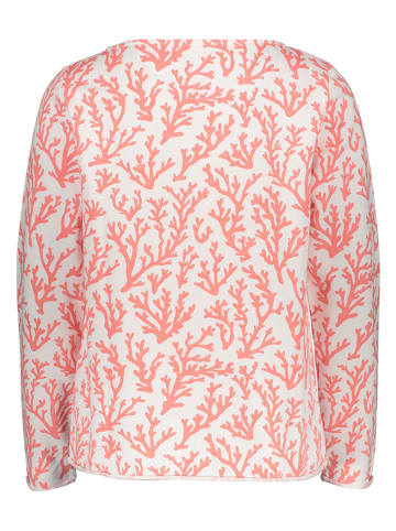 Juvia Sweatshirt in Weiß/ Orange
