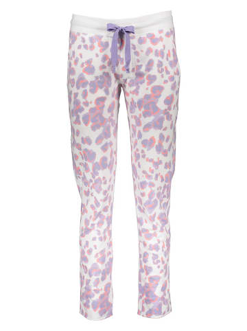 Juvia Sweathose in Weiß/ Lila