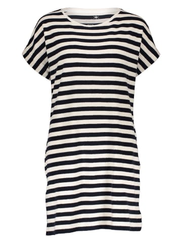 Juvia Kleid in Weiß/ Dunkelblau