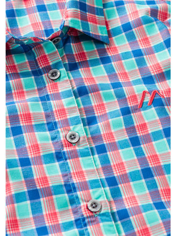 Maier Sports Functionele blouse "Philina" blauw/turquoise/rood