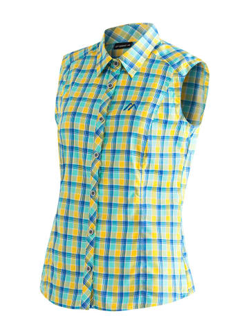Maier Sports Funktionshemd "Paloma" in Blau/ Gelb