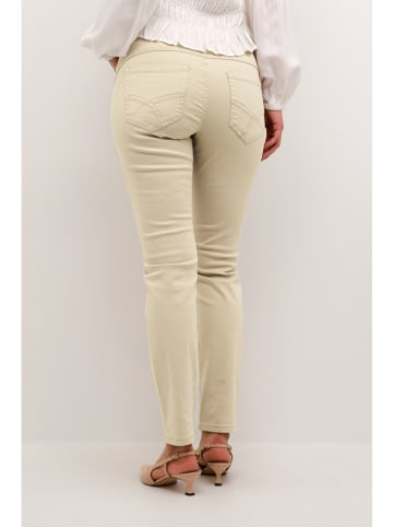 Kaffe Dżinsy - Slim fit - w kolorze beżowym
