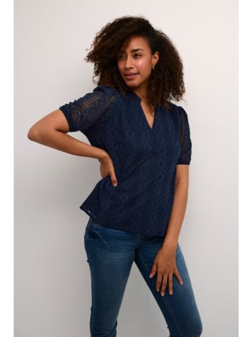 Kaffe Bluse in Dunkelblau