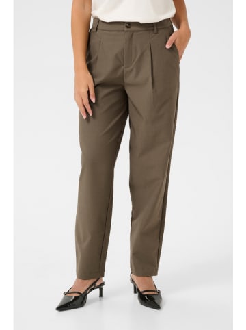 Kaffe Spodnie w kolorze khaki
