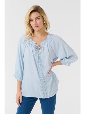 Cream Bluse in Hellblau