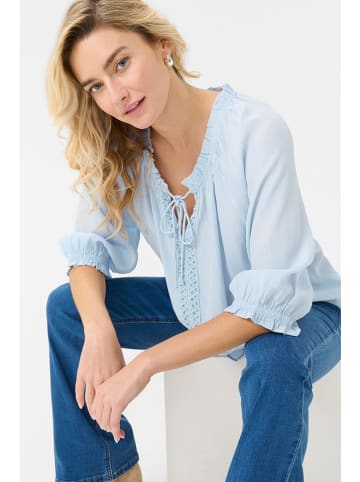 Cream Bluse in Hellblau