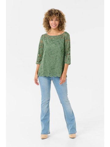 Cream Blouse groen