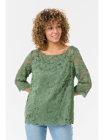 Cream Blouse groen