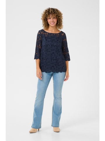Kaffe Bluse in Dunkelblau
