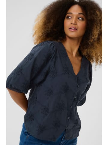 Cream Blouse donkerblauw