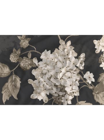 Heckett Lane Satin-Bettwäsche-Set "Ivy" in Anthrazit