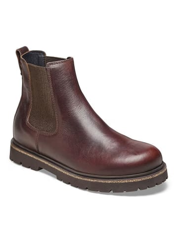 Birkenstock Skórzane sztyblety "Highwood" w kolorze brązowym