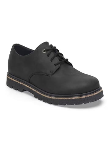 Birkenstock Skórzane trzewiki "Highwood" w kolorze czarnym