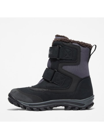 Timberland Skórzane botki zimowe "Chillberg" w kolorze granatowym