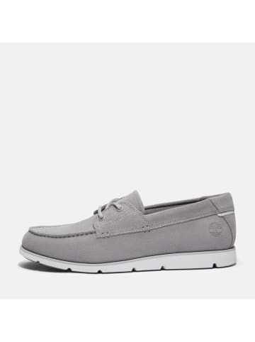 Timberland Leder-Mokassins "Grafton Bay" in Grau
