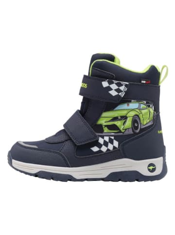 Kangaroos Winterboots "K-MJ Luxor V RTX SL" in Dunkelblau/ Grün