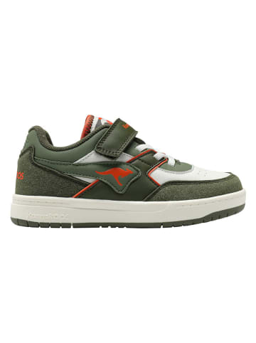 Kangaroos Sneakers "K-CP Bounder EV" in Khaki/ Weiß/ Orange