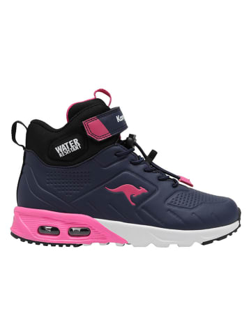 Kangaroos Sneakers "KX-Molbo Mid EV" in Dunkelblau/ Pink