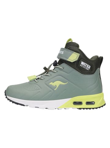 Kangaroos Sneakersy "KX-Molbo Mid EV" w kolorze szaro-żółtym