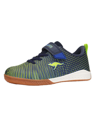 Kangaroos Sportschuhe "K5-Hover EV" in Dunkelblau/ Grün